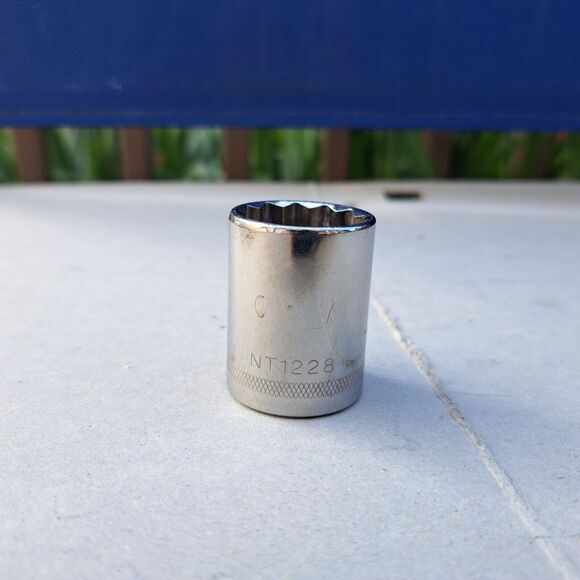 NAPA 7/8" Socket 1/2 Drive 12 Point Made In USA NT1228 Replacement - Picture 2 of 3